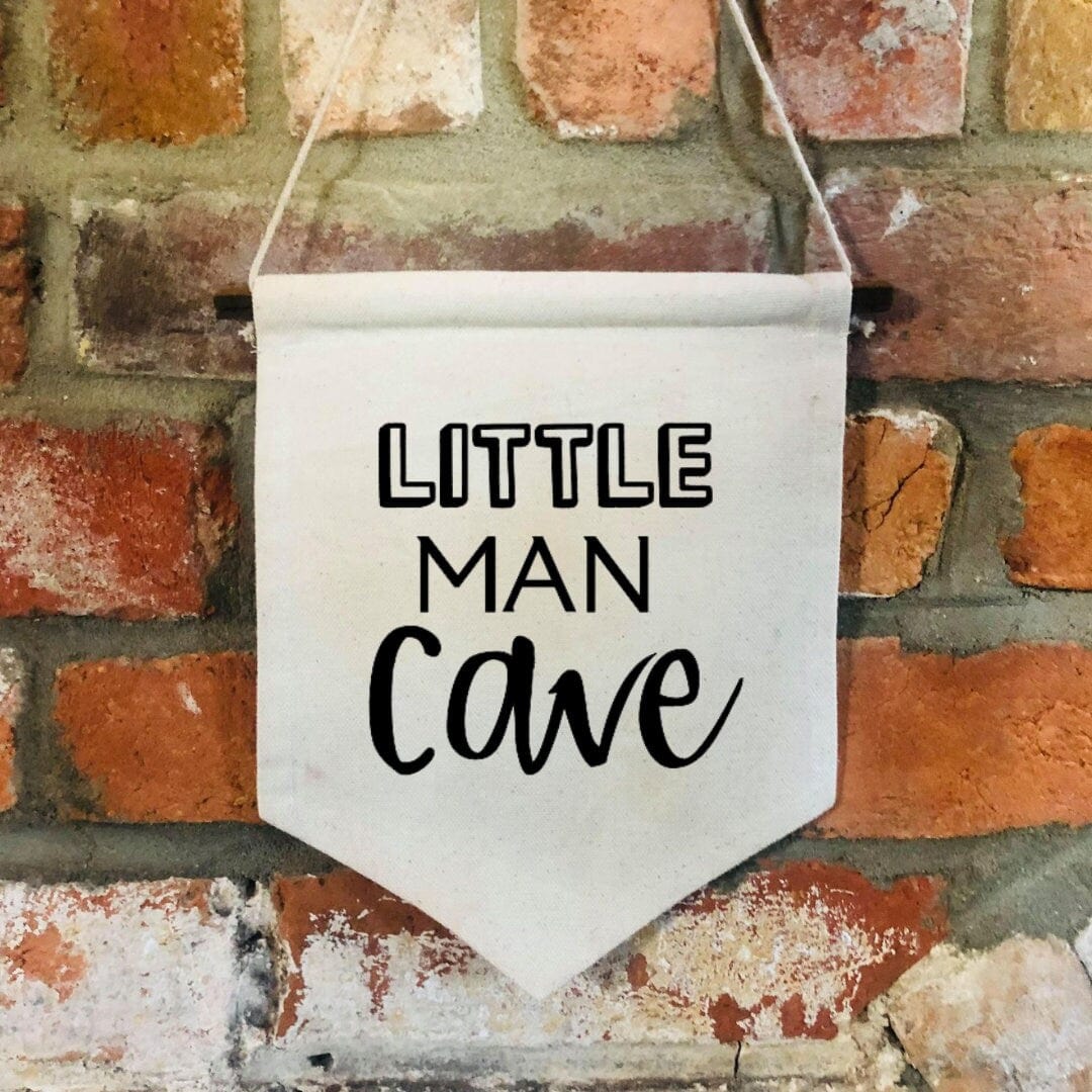 Lua Nova Children's Banners Little Man Cave - Children's Wall Banner